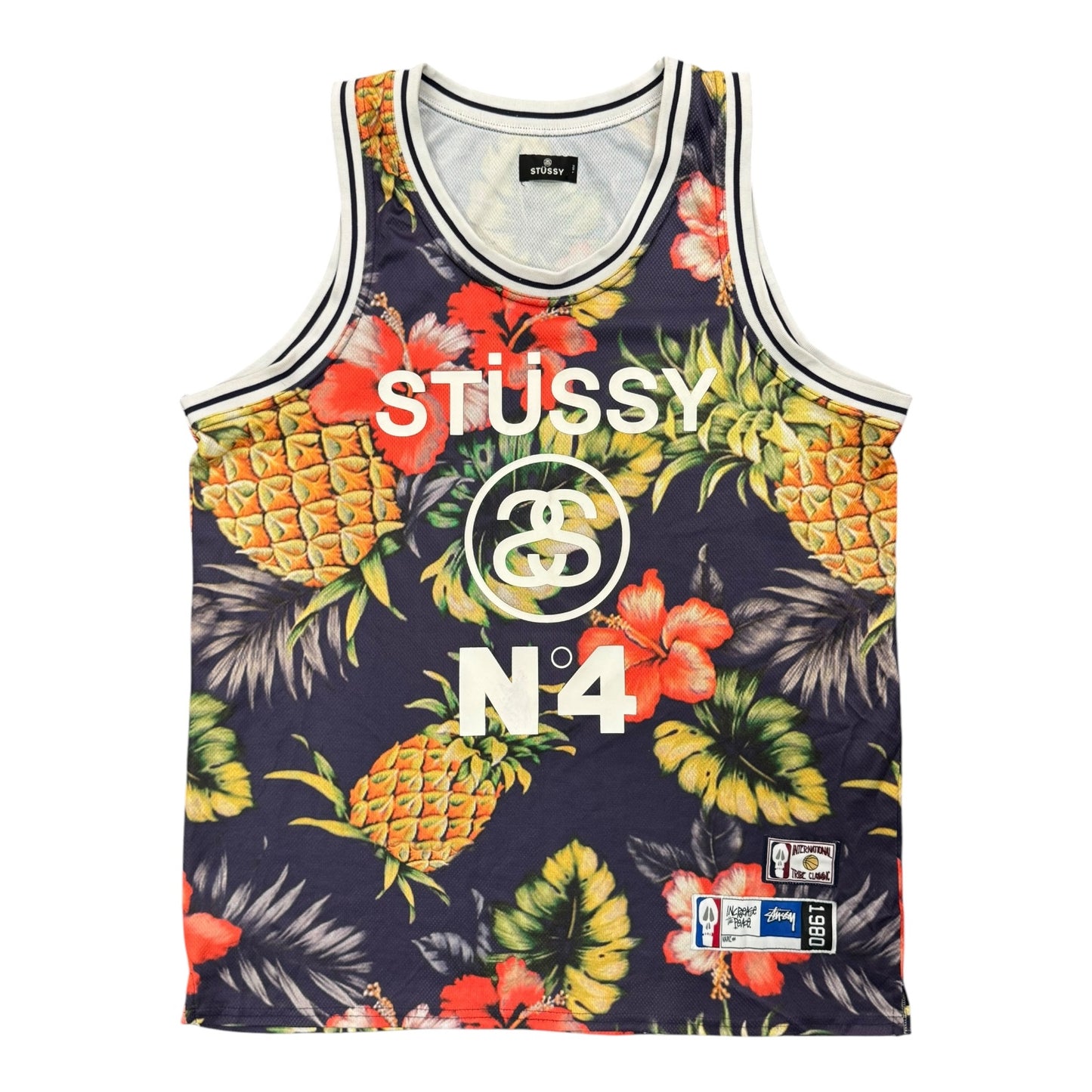 Stüssy Hawaiian Print Basketball Jersey