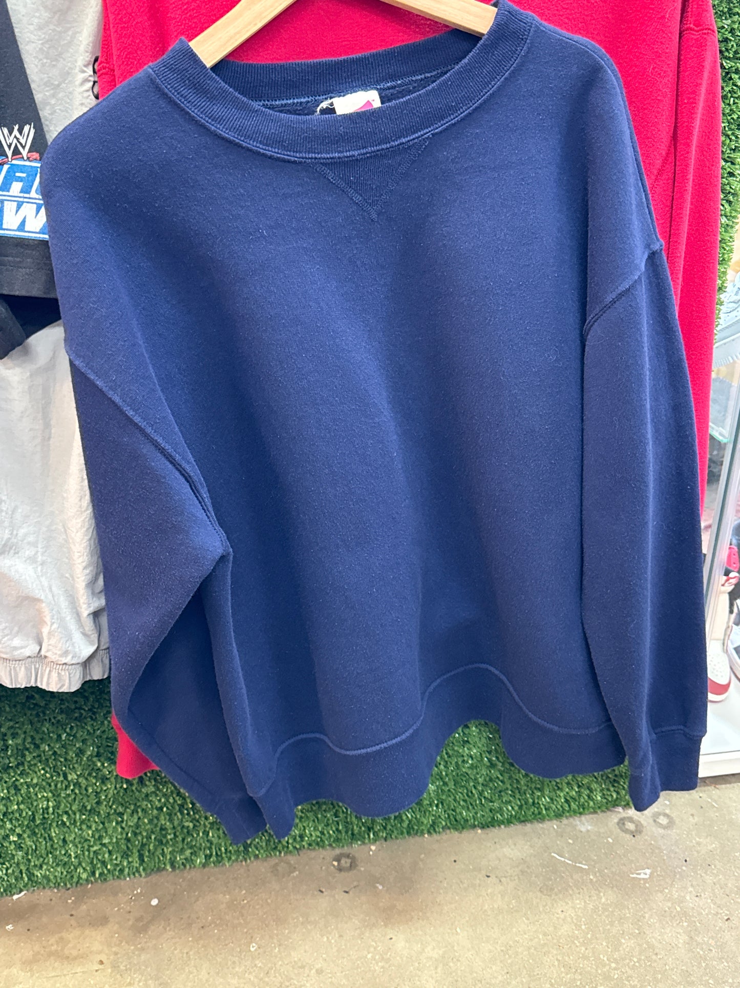 Pull ras du cou vintage vierge