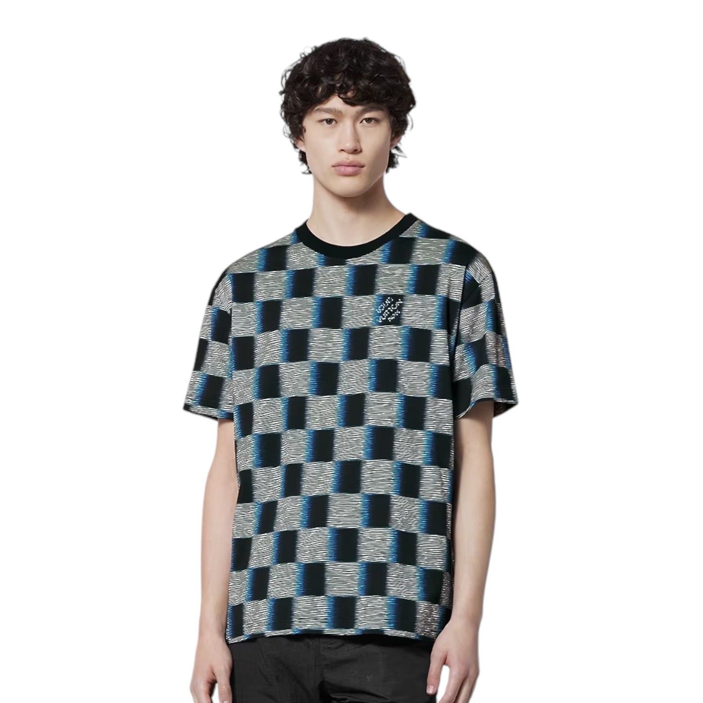 T-shirt en coton à manches courtes Louis Vuitton Damier