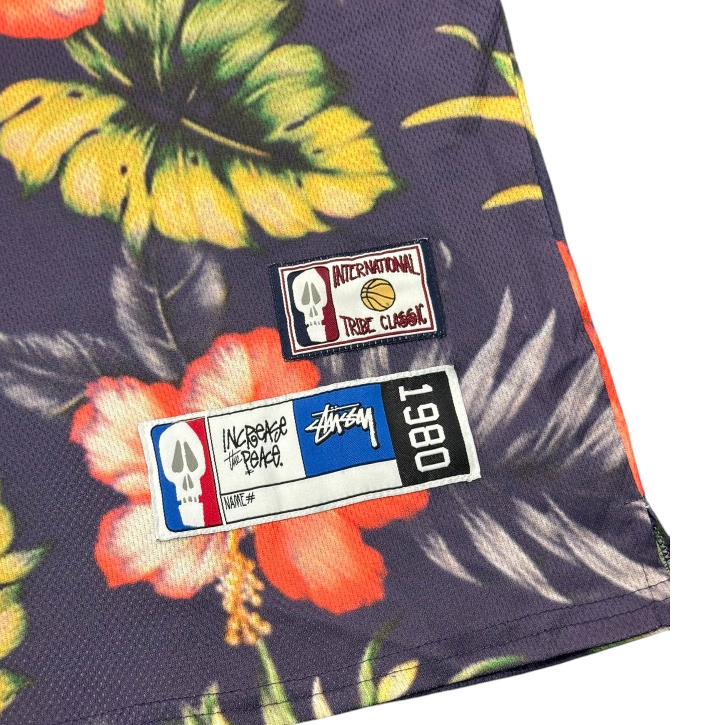 Stüssy Hawaiian Print Basketball Jersey
