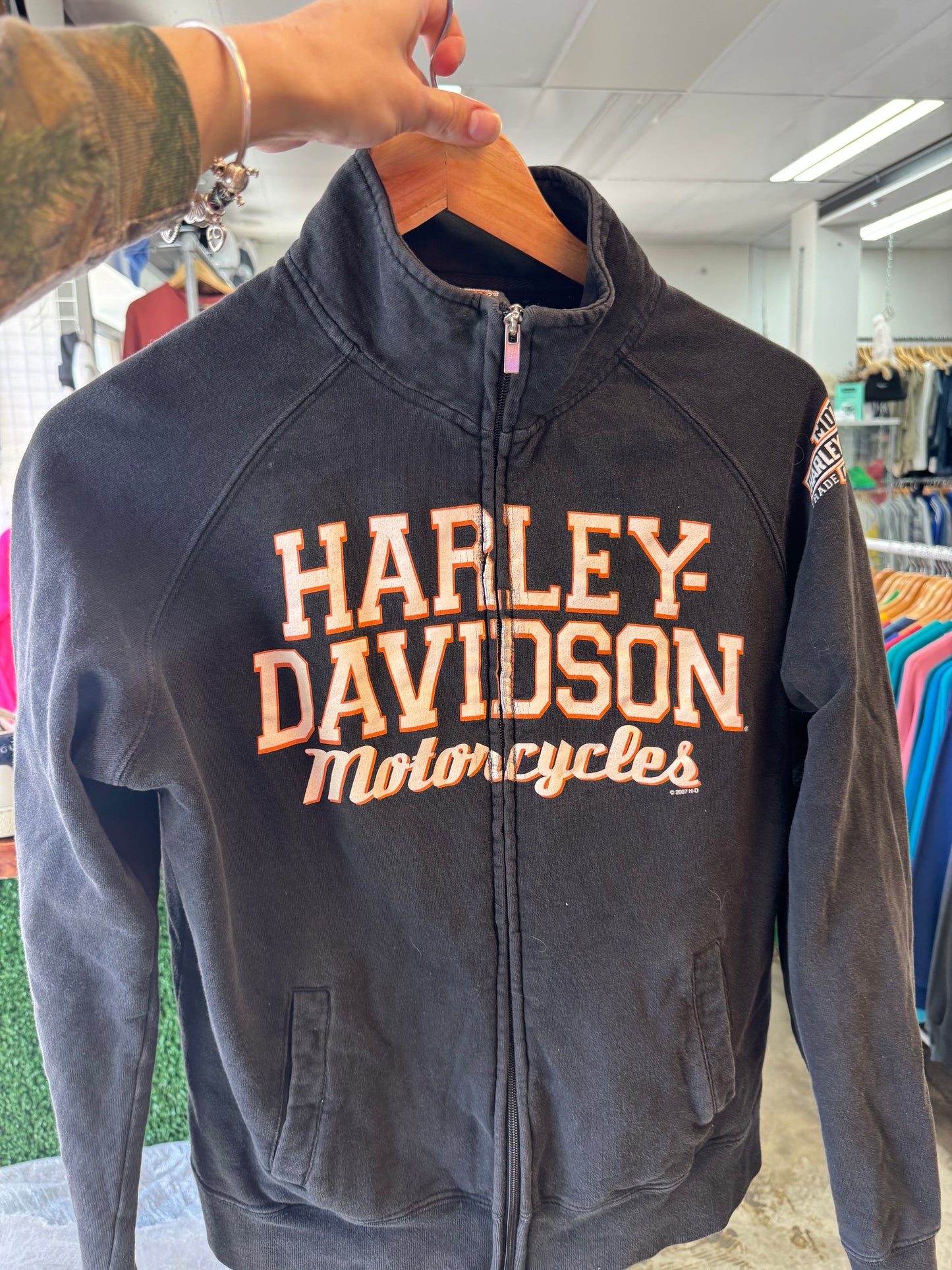 Vintage Harley-Davidson Full-Zip Sweatshirt