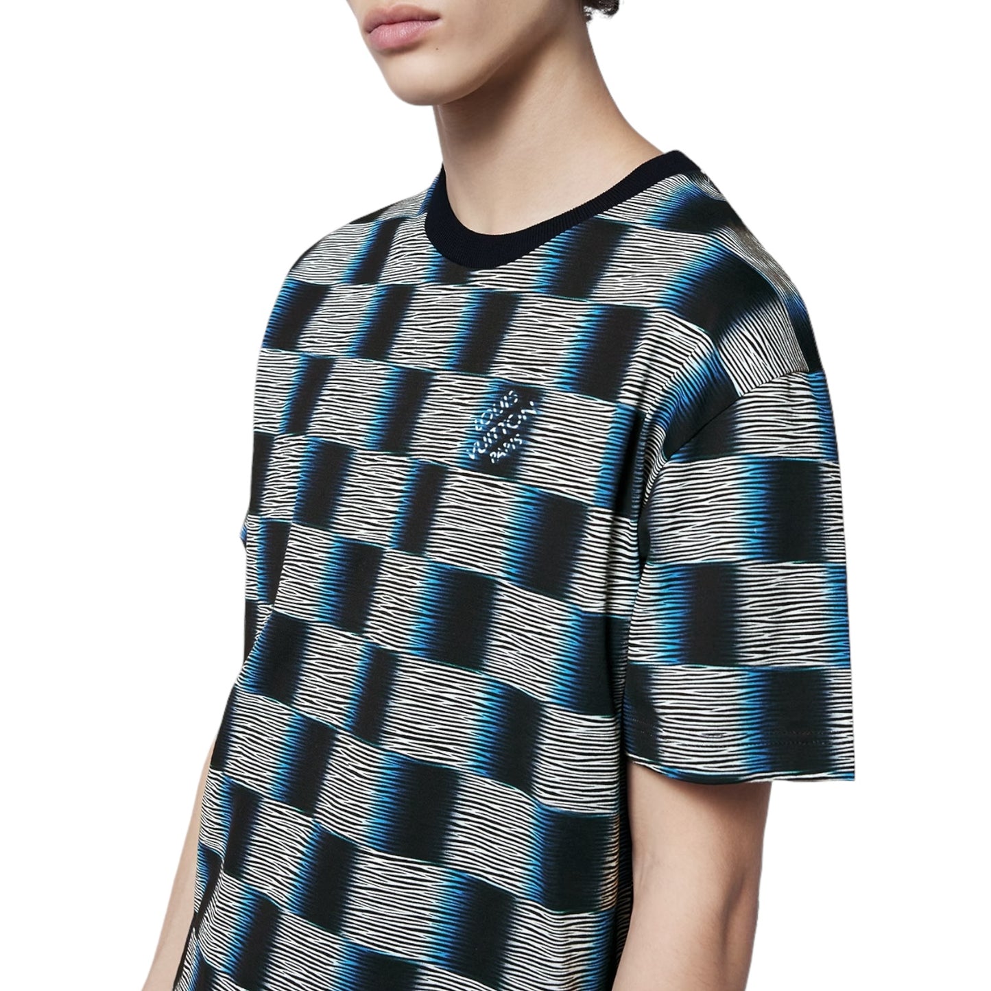 T-shirt en coton à manches courtes Louis Vuitton Damier