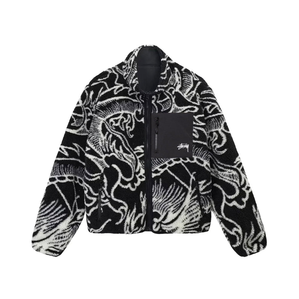 STUSSY DRAGON SHERPA JACKET-