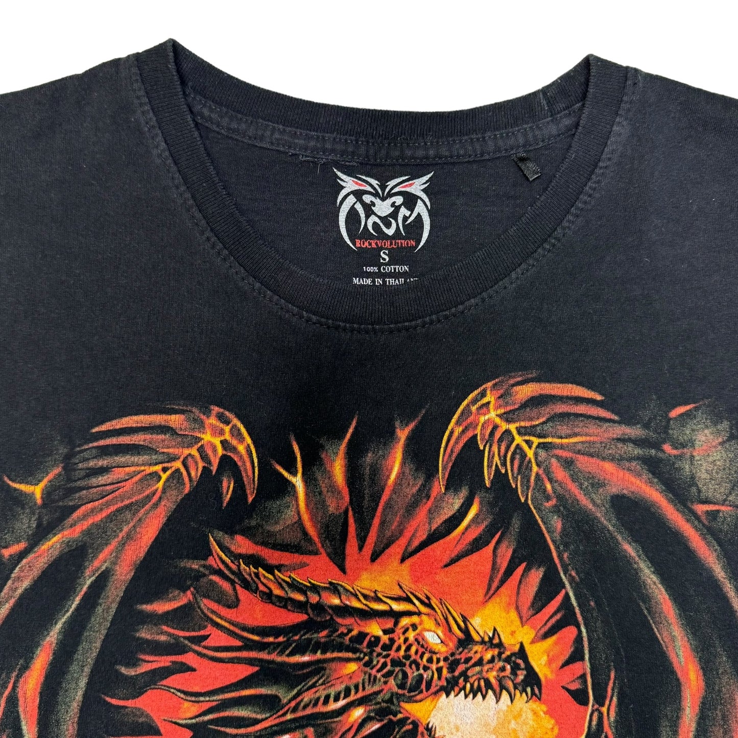T-shirt imprimé dragon vintage