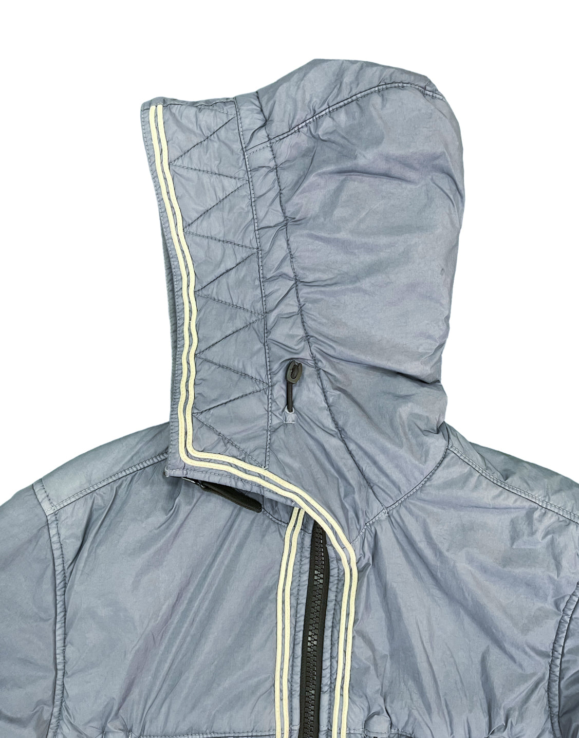 Veste en tissu froissé teint en pièce Stone Island