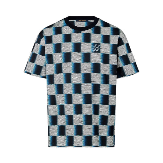 Louis Vuitton Damier Short-Sleeved Cotton T-Shirt