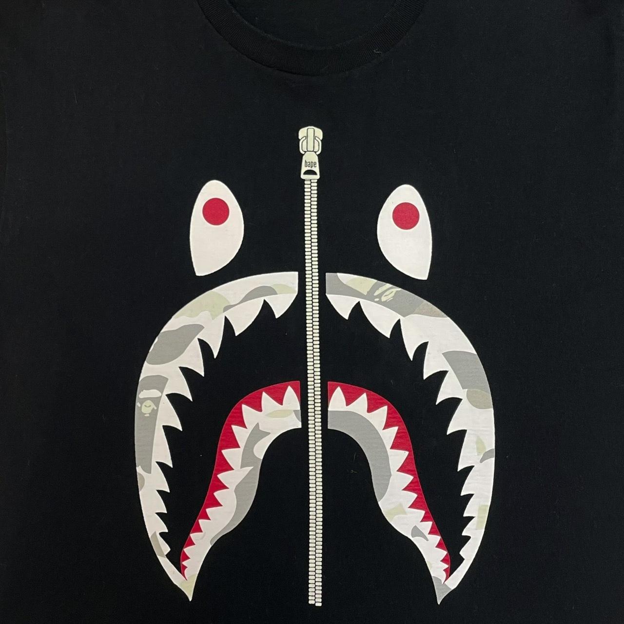 A Bathing Ape Desert Camo Shark Mouth Tee