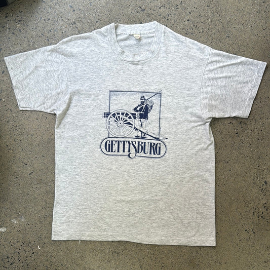 Vintage Gettysburg Soldier & Cannon T-Shirt