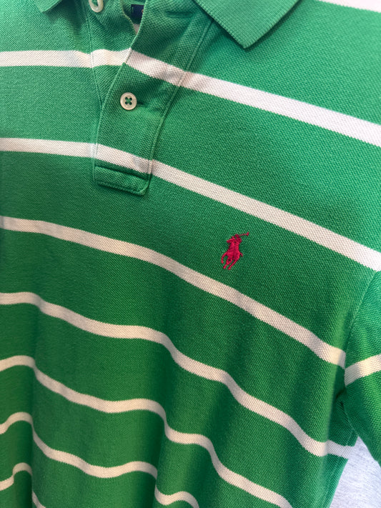 Ralph Lauren Striped Green Polo