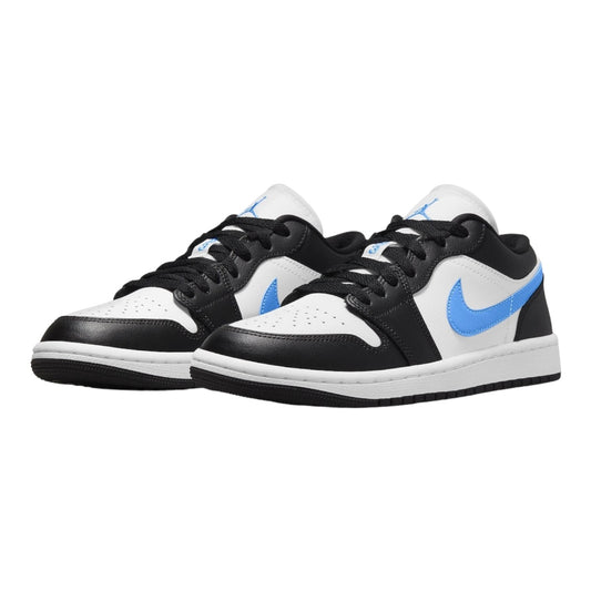 Jordan 1 Low « Noir, bleu, université et blanc » (Femme) 