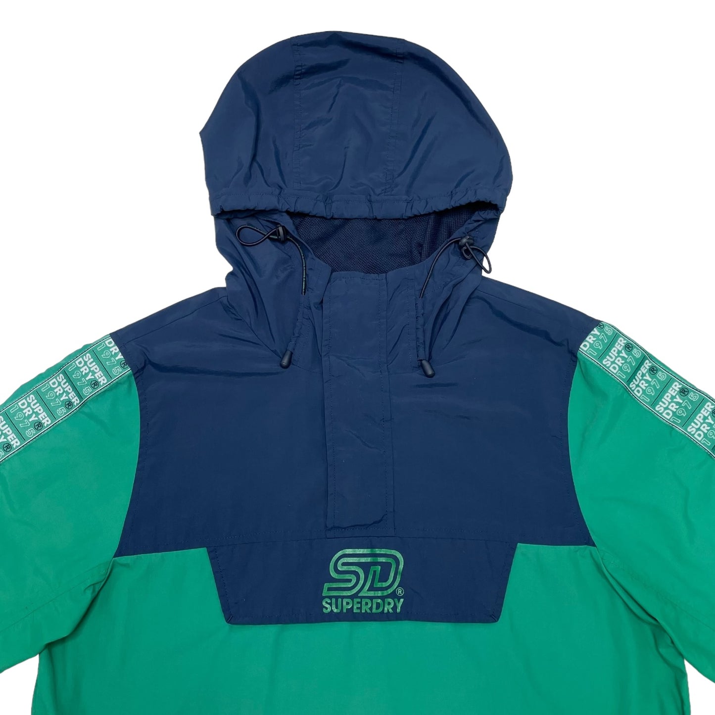 90's Superdry Colour Block Overhead Jacket