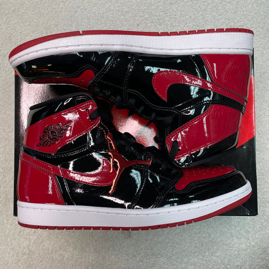 Jordan 1 High Retro « Cuir verni » (PORTÉ)