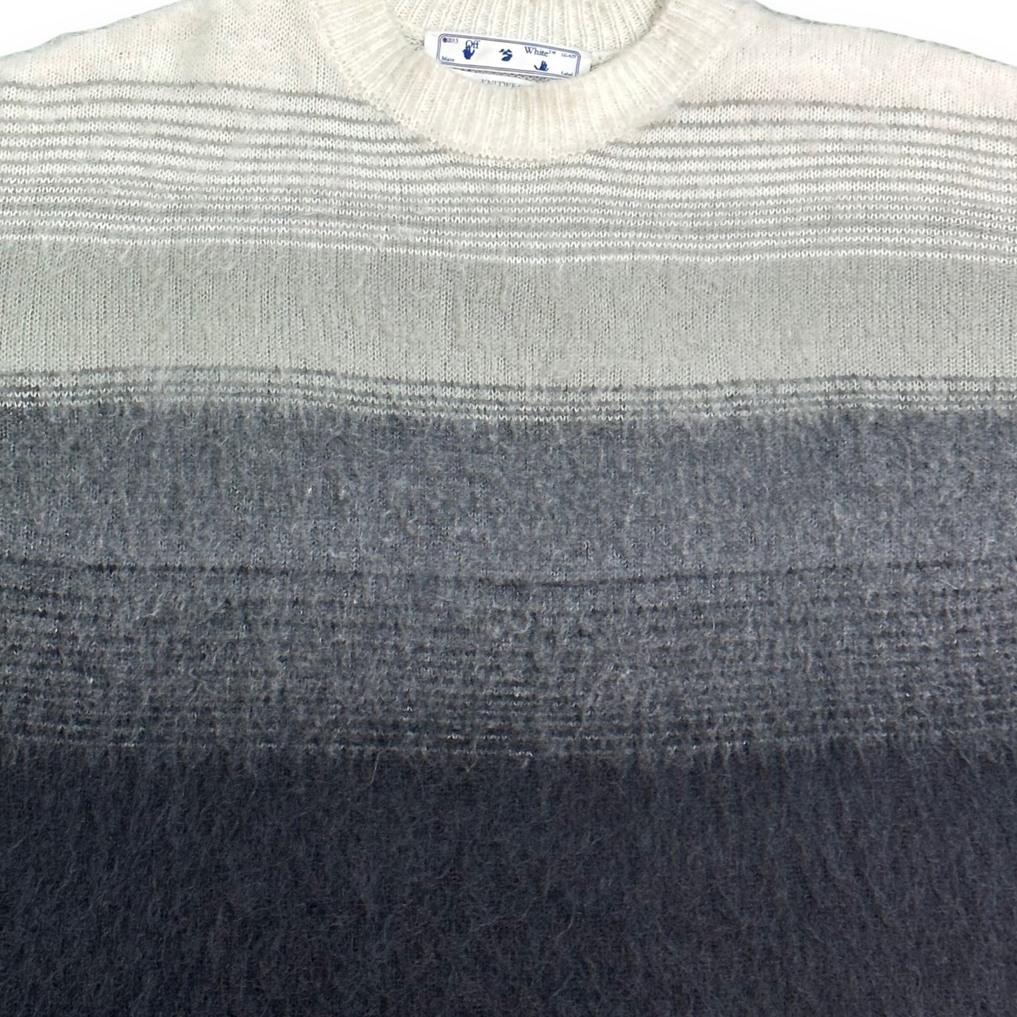 Off-White Brushed-Gradient Effect Sweater