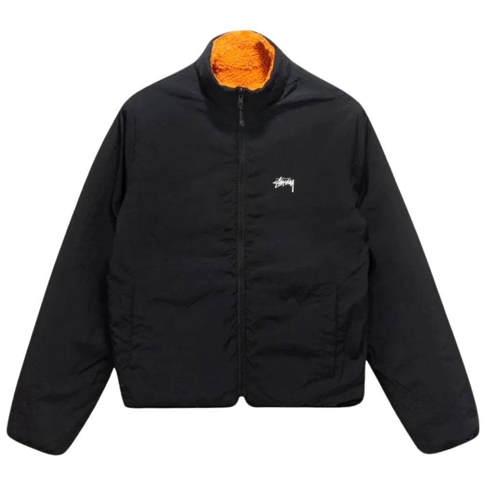 Stussy 8Ball Fleece Orange Jacket