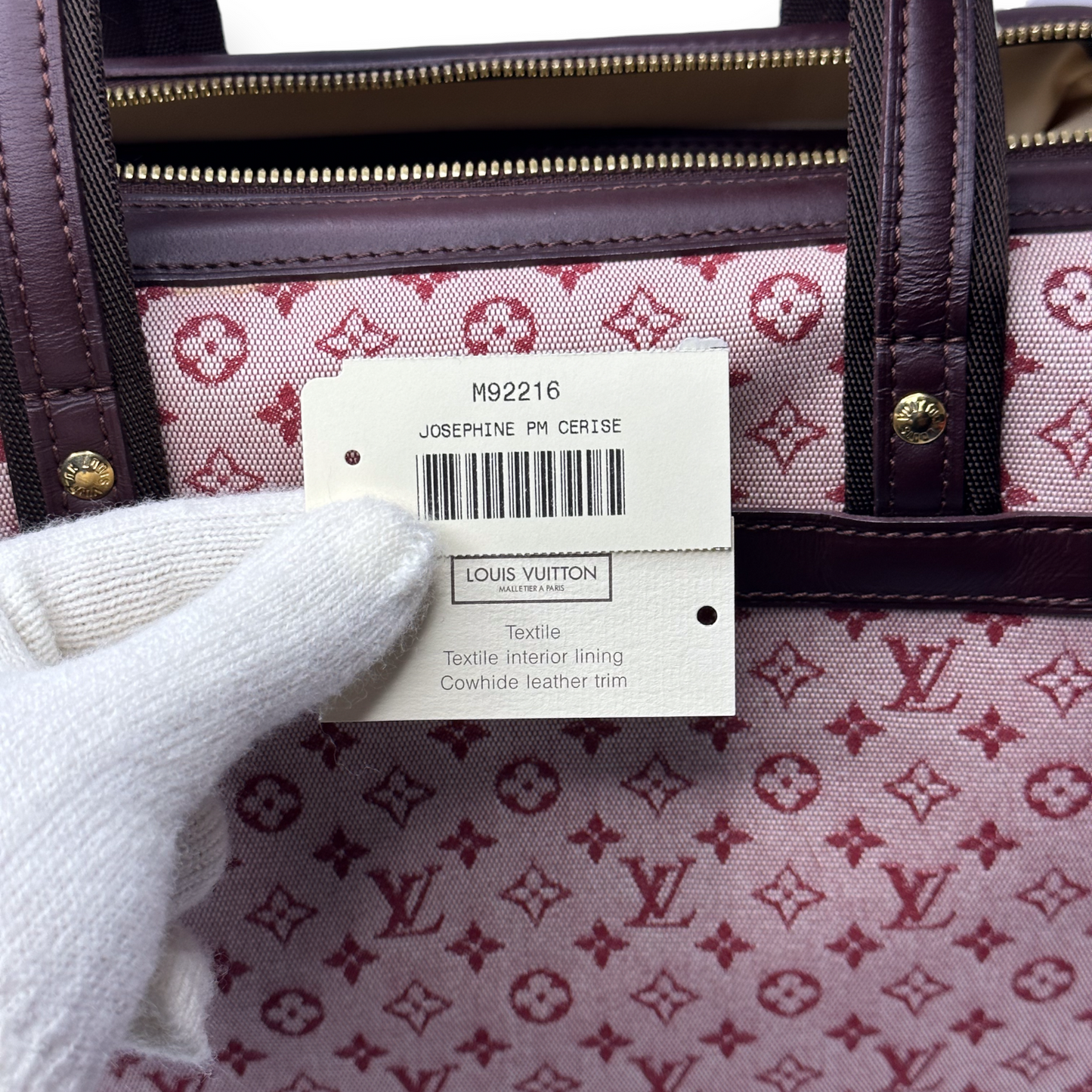 Louis Vuitton Mini Lin Josephine GM Cherry Monogram Handbag