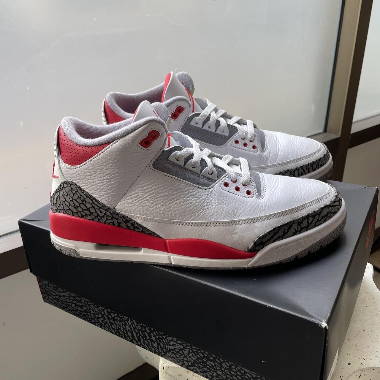 Jordan 3 Retro 'Cardinal Red' (WORN)