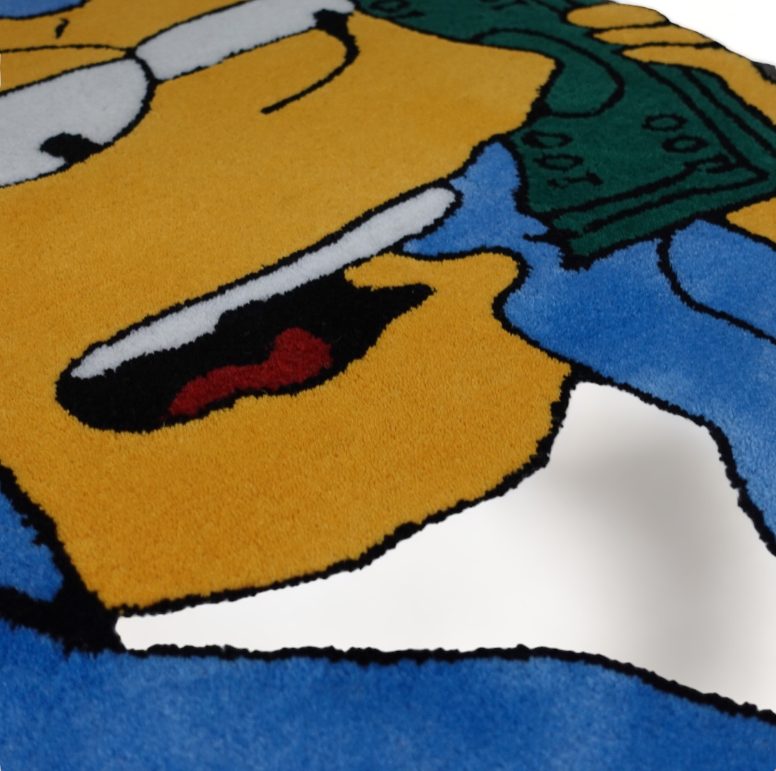 The Simpsons Rug Bart Simpsons Art Rug Rugs for Bedroom 