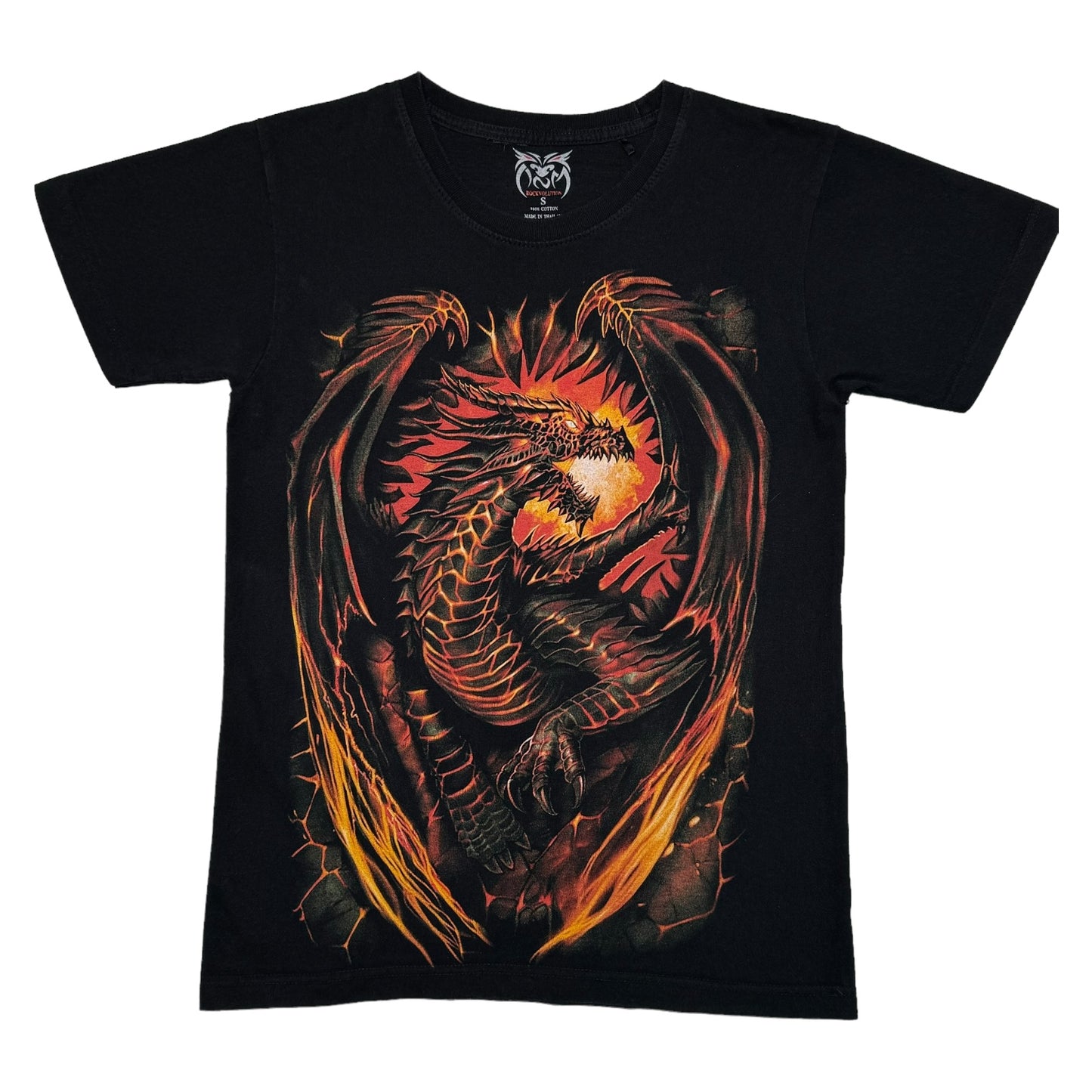 Vintage Dragon Print T-Shirt
