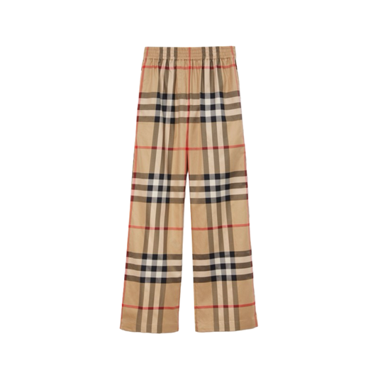 Burberry Check Cotton Trousers